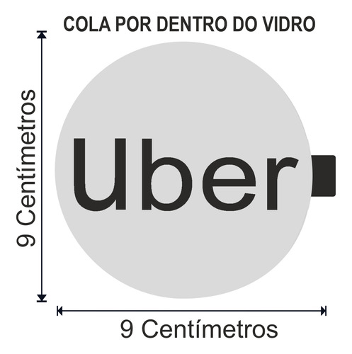 3 Adesivos Uber 99 Indrive Removivel Compatível Ao Oficial