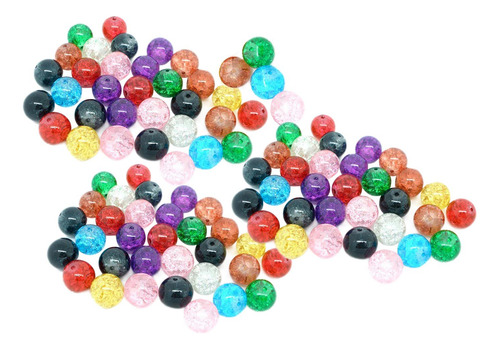3 Pulseiras De Miçangas 100 Peças 8mm 100 Peças 8mm