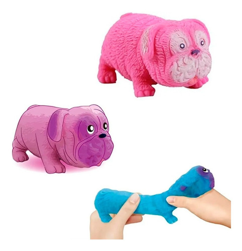 Imagen 3 de 5 de Squishy Pug Juguete Perro Estimulación Sensorial