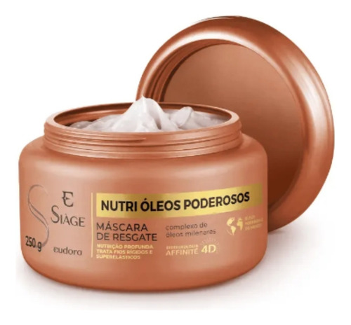 Combo Eudora Siàge Nutri Óleos Poderosos Nutrição Máscara