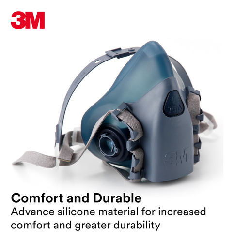 Respirador 3m 7503 De Media Cara Reutilizable Para Gases Y V