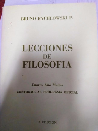 Lecciones De Filosofía