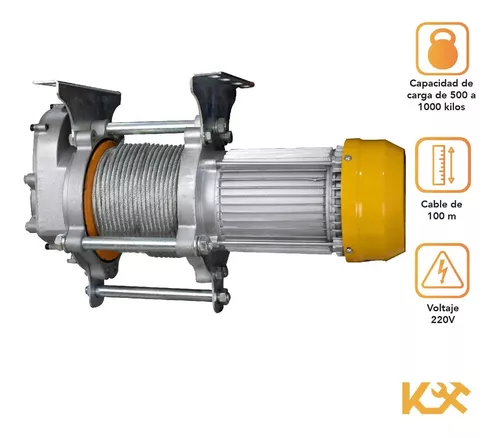  GOTOTOP Polipastos eléctricos eléctricos de 2200 libras,  cabrestante de cable de acero eléctrico, para barco, furgonetas, camiones,  cable de acero de alta tensión de 59.1 ft, carga automática, cabrestante de  cable