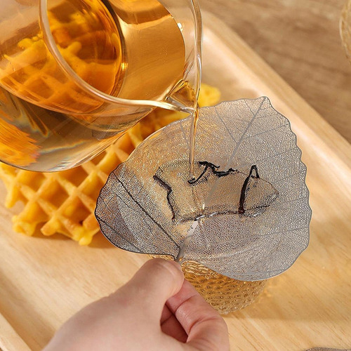 Colador De Té De Acero Inoxidable En Forma De Hoja Para Té D
