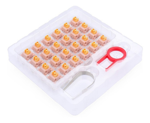 Kit Redragon A113 Bullet Ql Red Switch Cor de Teclado Laranja
