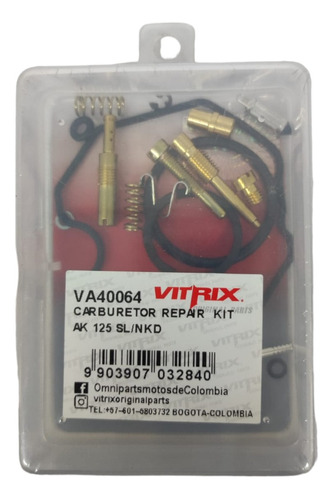 Kit Carburador Vitrix Ak125 Sl/nkd