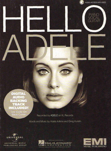 Adele  hello  piano/vocal/guitar Sheet Music Úni.
