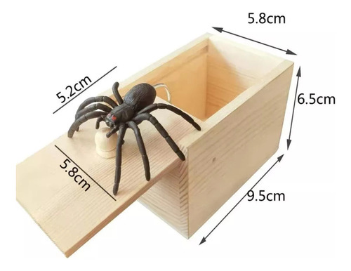 W 2pcs Caja Con Araña Para Bromas