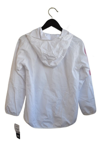 Imagen 2 de 2 de Campera Deportiva De Nylon Chaqueta Con Capucha adidas Niña