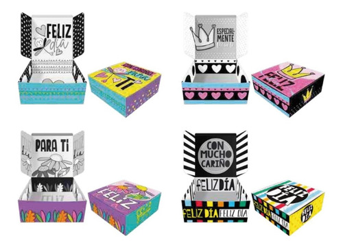 12 Cajas De Cumpleaños - Cajas Decoradas