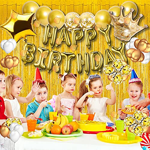 Arma Y Armadura - Gold Birthday Decorations Party Supplies S