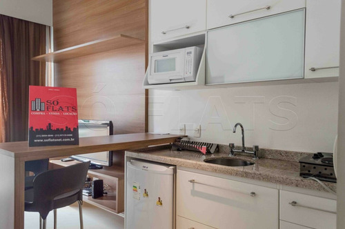 Imagem 6 de 15 de Flat Nyc Berrini 40m² 1 Dormitório 1 Vaga Para Locação No Brooklin. - Sf39082
