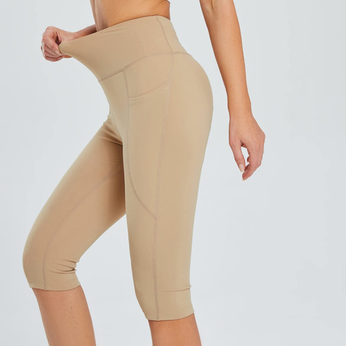 Leggings H Para Mujer, Hasta La Rodilla, De Cintura Alta, Yo