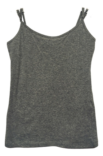 Remera Mujer Musculosa Básica Forever 21 Gris - Impecable-