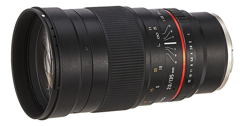 Lente Telefoto Prime Samyang Sy135m-e 135-135 Mm F/2.0-22 Umc Com Prime Fixo 135 Mm F2.0 Ed Umc Para Sony