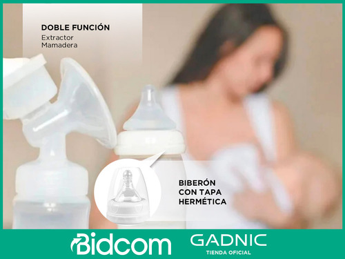 Sacaleche Extractor Manual Gadnic Portatil Capacidad 150 Ml
