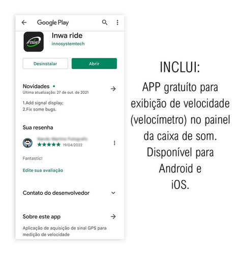 Imagem 9 de 10 de Caixa De Som Bluetooth Para Bike Com Relógio E Velocímetro