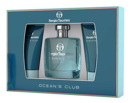 Perfume Hombre Oceans Club Set Regalo Sergio Tacchini 