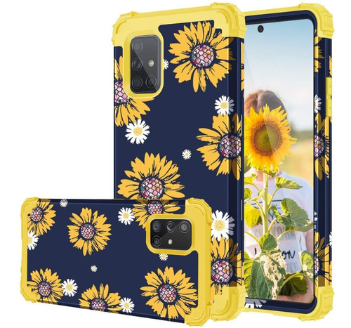 Funda Para Samsung Galaxy A71 5g (diseno Girasoles)