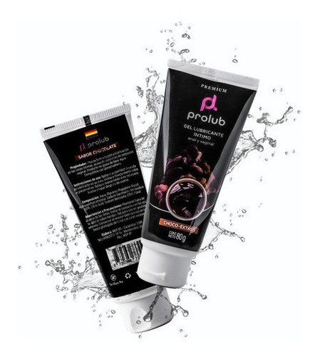 Imagen 3 de 5 de Gel Lubricante Anal Vaginal Prolub Choco Éxtasis 80g Chocolate