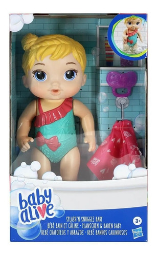 Boneca Baby Alive Banhos Carinhosos Loira Hasbro