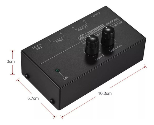 Pp500 Phono Tocadiscos Preamplificador Entrada Rca Salida