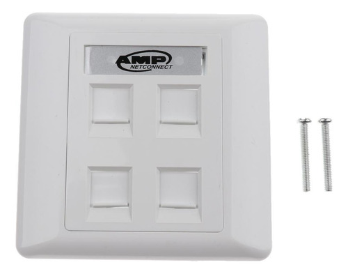5pcs Data Wall Outlet Face Plate 4 Puertos Rj45 Red Ethernet