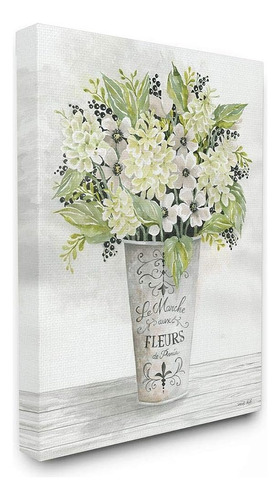 Stupell Industries French Floral Greenery Bouquet Parisian C