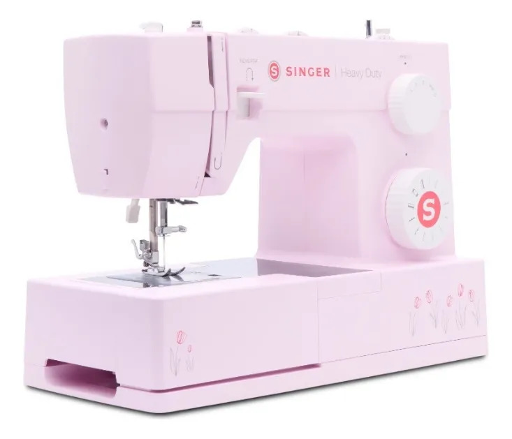 Máquina De Costura Doméstica Singer Heavy Duty Hd4411 Tulip Rosa