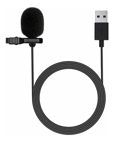 Movo M1 Usb Lavalier Lapelier Microfono Omnidireccional Con Clip Para Computadora Portatil, Pc Y Mac, Perfect Podcasting