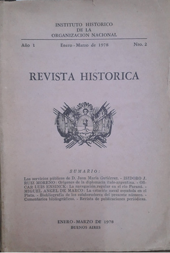 3543. Revista Histórica- Año 1; N°2 