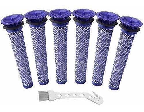 Reemplazo De Filtro Wolfish De 6 Paquetes Para Dyson Animal