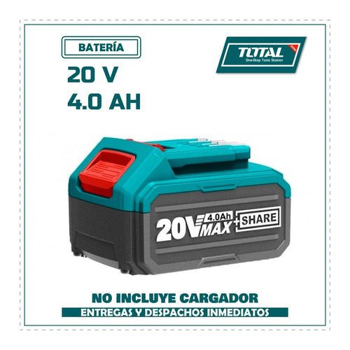 Batería Total 20v 4.0ah Litio Ion - Múltiples Herramientas