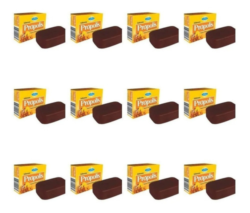 Sabonete Nevasca Natural Própolis Barra 100g 12 Unidades
