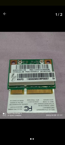 Placa Wi-fi Notebook Lenovo B490 2.4 E 5 G (Usado)