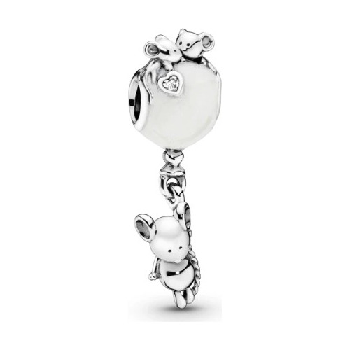 Charm Pandora_globo Y Ratones_en Plata S925