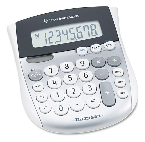 Calculadora De Escritorio Texas Ti-1795 Estandar Silver