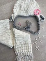 Comprar Gorros Y Bufandas Ovejita Bebes Y Niños Tejido A Mano!!!