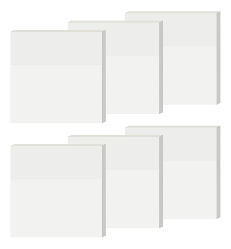 Paquete De 6 Notas Adhesivas Transparentes, Transparentes, 3