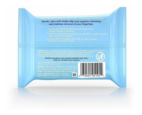 Neutrogena Maquillaje Extracción Toallitas, Toallitas De Lim