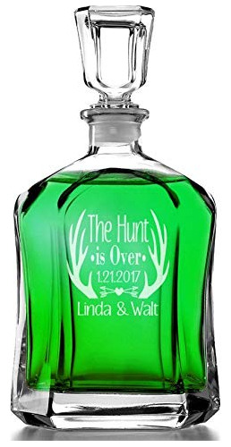 The Hunt Is Over - Decantador De Whisky Grabado Personalizad