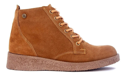 Borcego Bota Citadina Crista Gamuza Liviana Cordones Urbanas