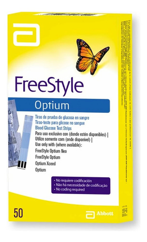 Freestyle Optium 50 Tiras Glucosa 