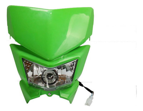 Faro De Mueca Modificado Motocross Verde D005 Para Kawasaki