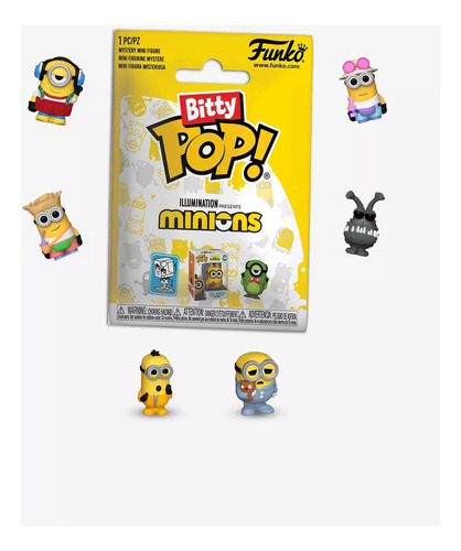 Funko Bitty Pop Minions (paquete Con 3 Personajes)