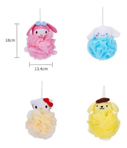 Esponja De Baño Hello Kitty Amarillo Hello Kitty