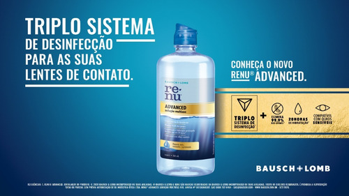 Imagem 3 de 4 de Renu Advanced Solução De Limpeza P/ Lente Contato 475 Ml