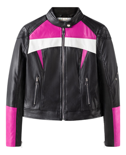 Chaqueta De Cuero Para Mujer Genuino