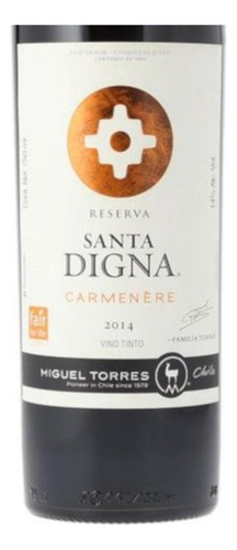 Pack De 2 Vino Tinto Santa Digna Carmenere Gran Rva. 750 Ml