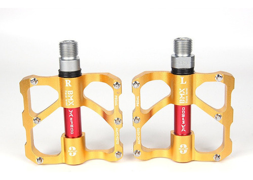Pedal Mtb Plataforma 9/16 Mpeda Alumínio Cnc Bmx 3 Rolamento
